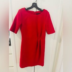 Cherry red Banana Republic short sleeve sheath dress size 4